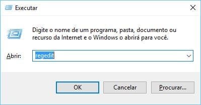 abrir regedit executar