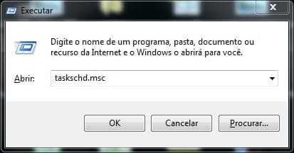 abrir taskschd msc executar