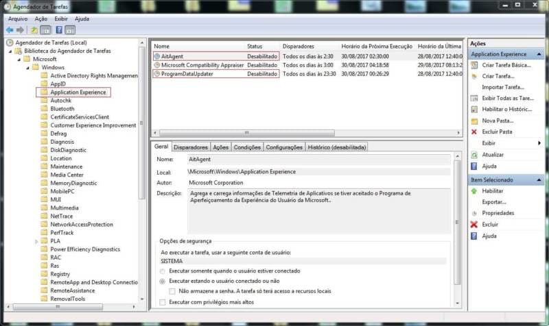 agendador trarefas telemetria