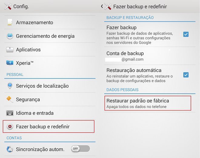 Android lento formatar