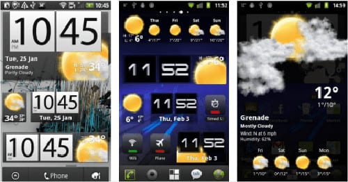 android lento widgets