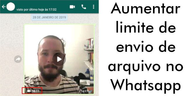 Aumentar limite de envio de vídeo e documentos no Whatsapp