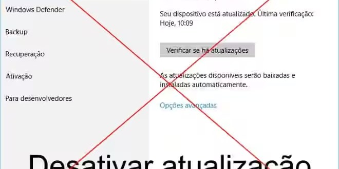 Como desativar atualizações windows 10