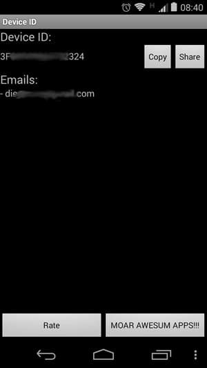 device info