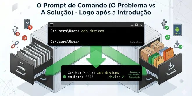 Erro ‘adb device not found’ ou celular não reconhecido? Como resolver passo a passo