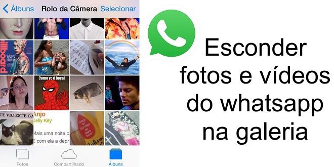 Ocultar fotos e vídeos do whatsapp na galeria do celular