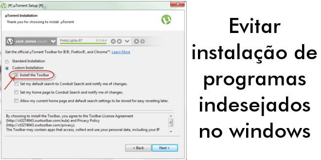 Evitar instalação de programas indesejados no windows