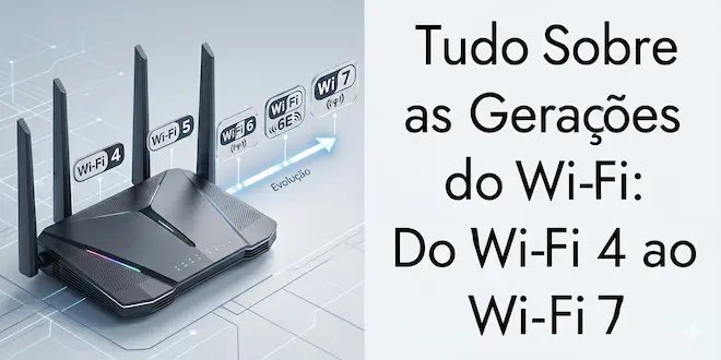 Tudo Sobre as Gerações do Wi-Fi: Do Wi-Fi 4 ao Wi-Fi 7