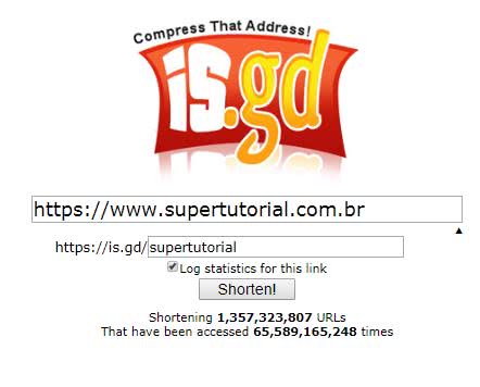 link curto supertutorial isgd