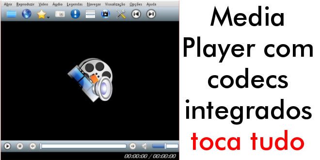 Media Player com codecs integrados toca tudo