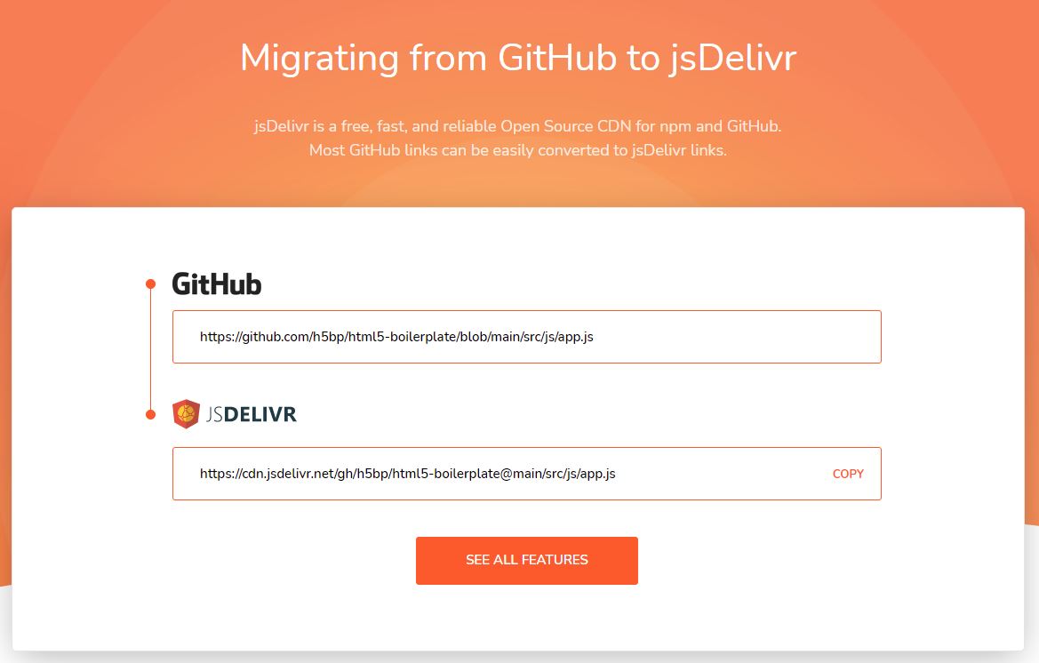 migrar github jsdelivr