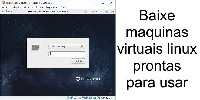 Baixe maquinas virtuais linux prontas para usar