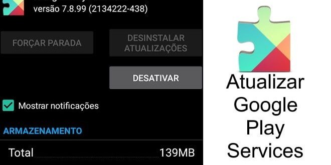 Atualizar Play Services última versão