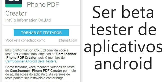 Ser beta tester de aplicativos android