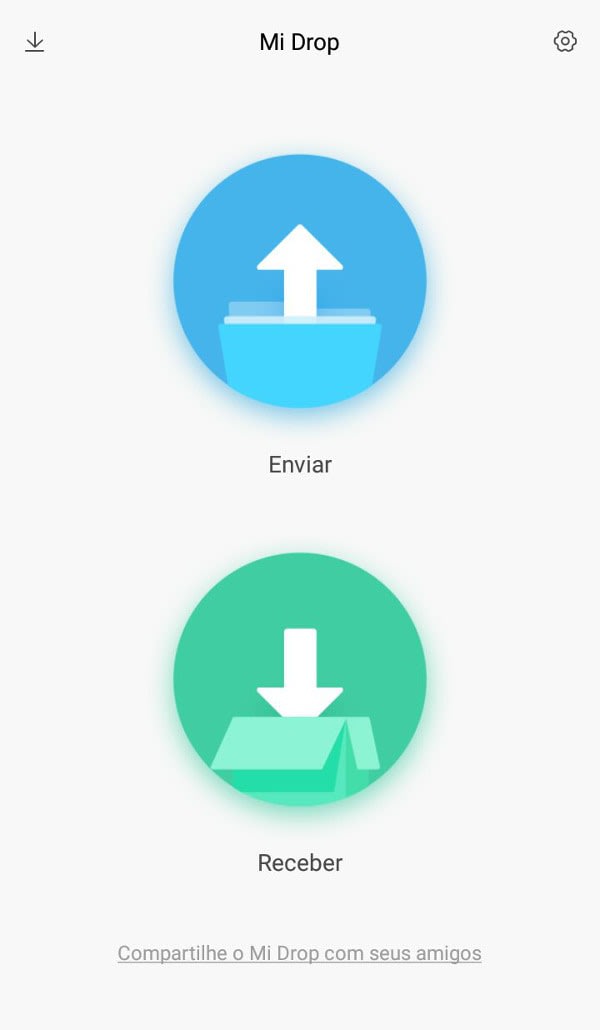 wifi file transfer mi drop receber