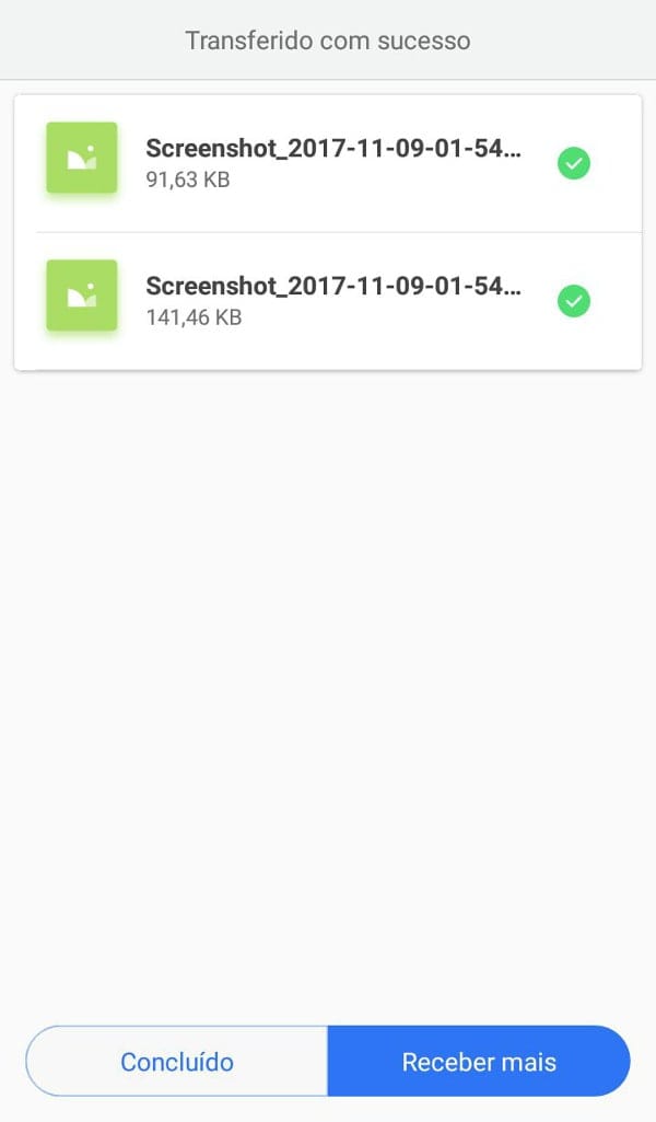 wifi file transfer mi drop transferido