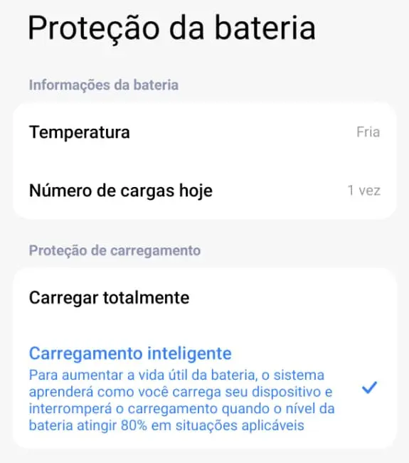 android protecao bateria