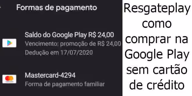 comprar google play serm cartao credito