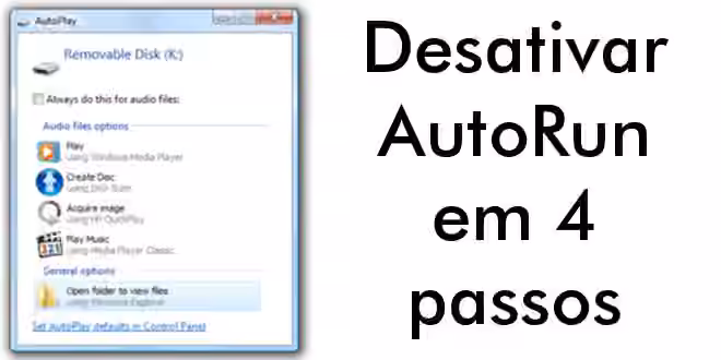 desativar autorun passos