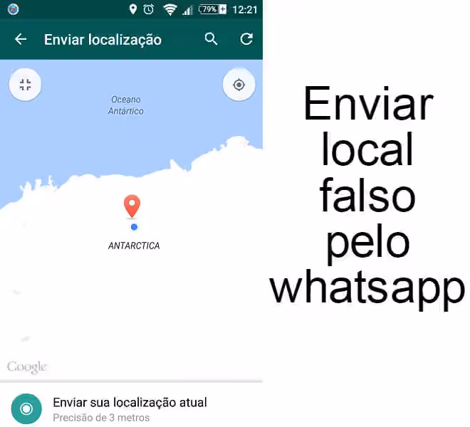 enviar local falso whatsapp