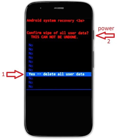 erase data moto g