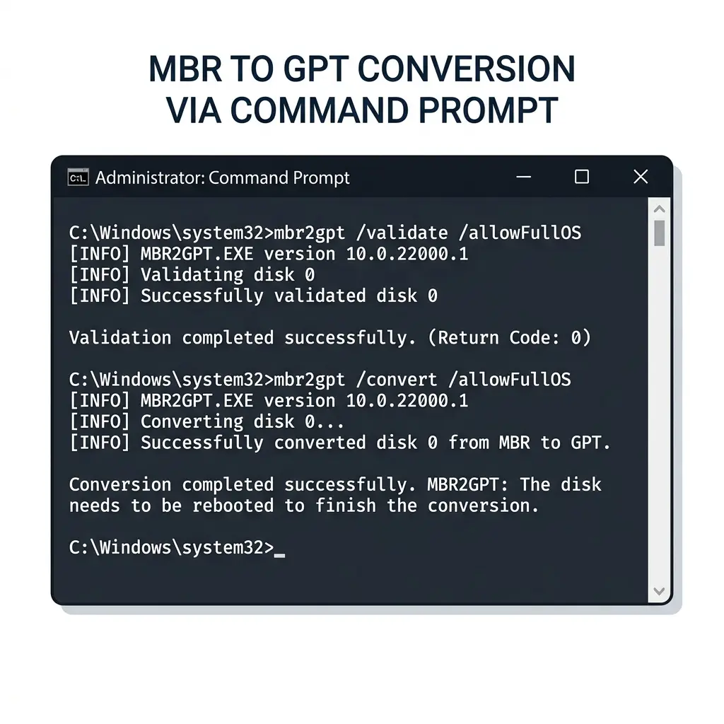 mbr2gpt cmd windows
