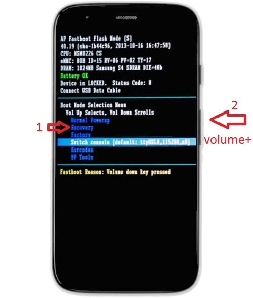 recovery moto g