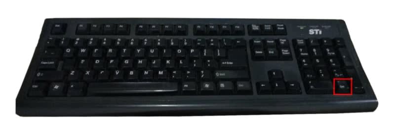 teclado padrão inglês