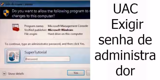 uac senha administrador